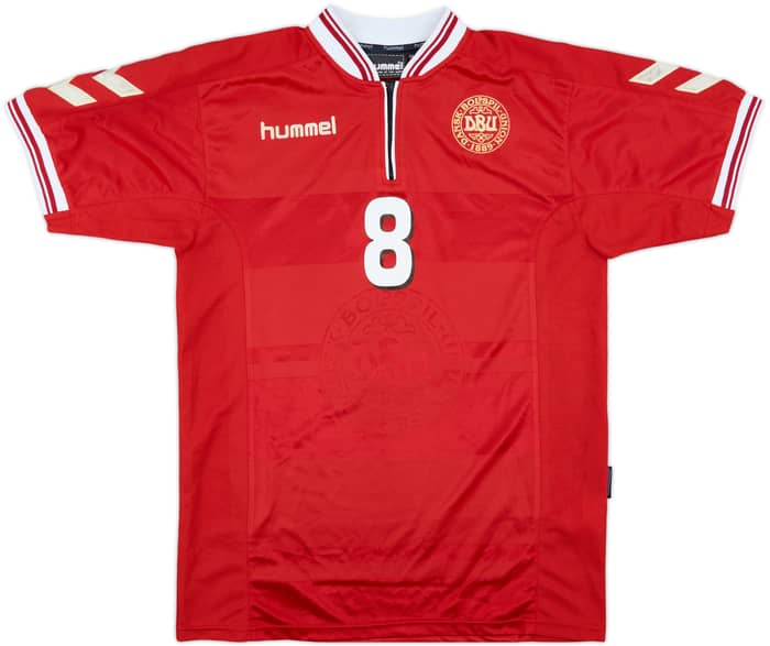2000-02 Denmark Home Shirt Gronkjaer #8 - 7/10 - (M)
