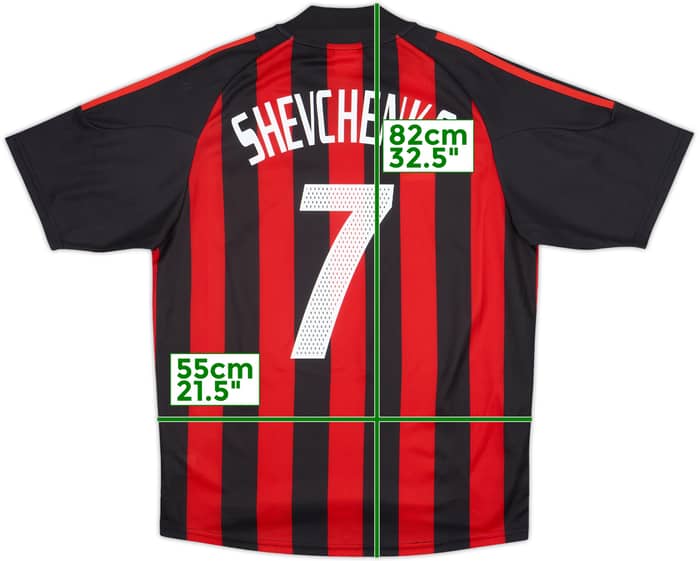 2002-03 AC Milan Home Shirt Shevchenko #7 - 10/10 - (M)