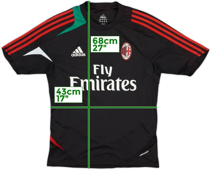 2012-13 AC Milan adidas Formotion Training Shirt - 7/10 - (M)