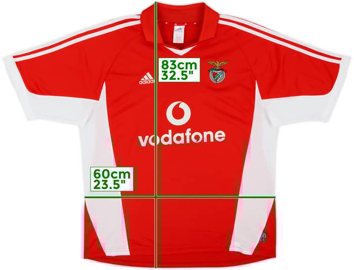 2001-02 Benfica Home Shirt - 7/10 - (XL)