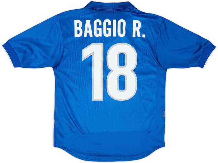 1997-98 Italy Home Shirt Baggio R.#18 - 8/10 - (S)