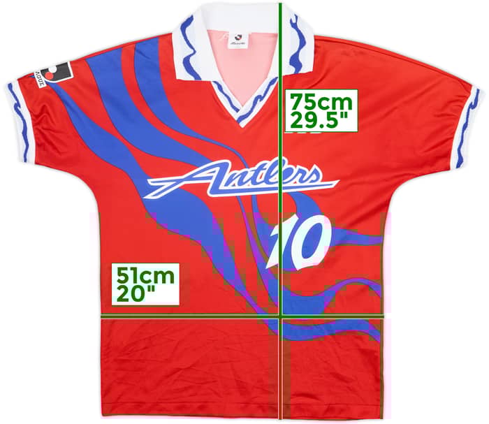1993-94 Kashima Antlers Home Shirt #10 - 8/10 - (M/L)