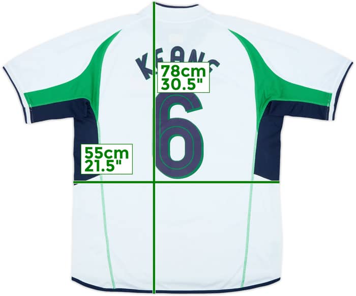 2002-03 Ireland Away Shirt Keane #6 - 8/10 - (L)