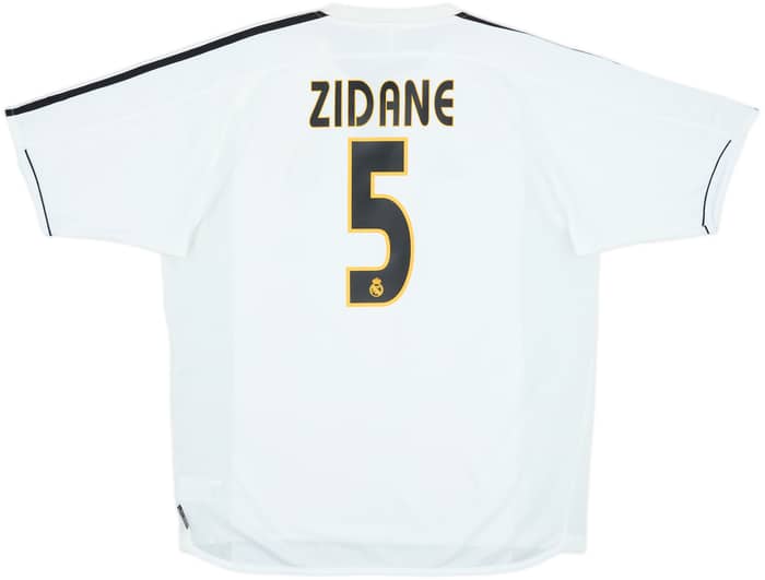 2003-04 Real Madrid Home Shirt Zidane #5 - 8/10 - (L)
