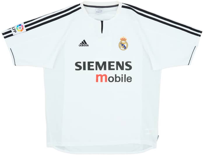 2003-04 Real Madrid Home Shirt Zidane #5 - 8/10 - (L)