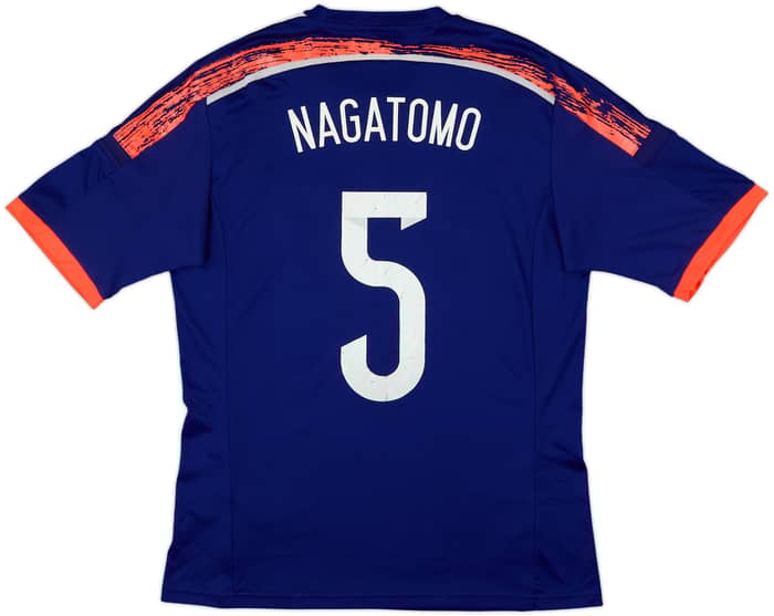 2013-15 Japan Home Shirt Nagatomo #5 - 6/10 - (M)