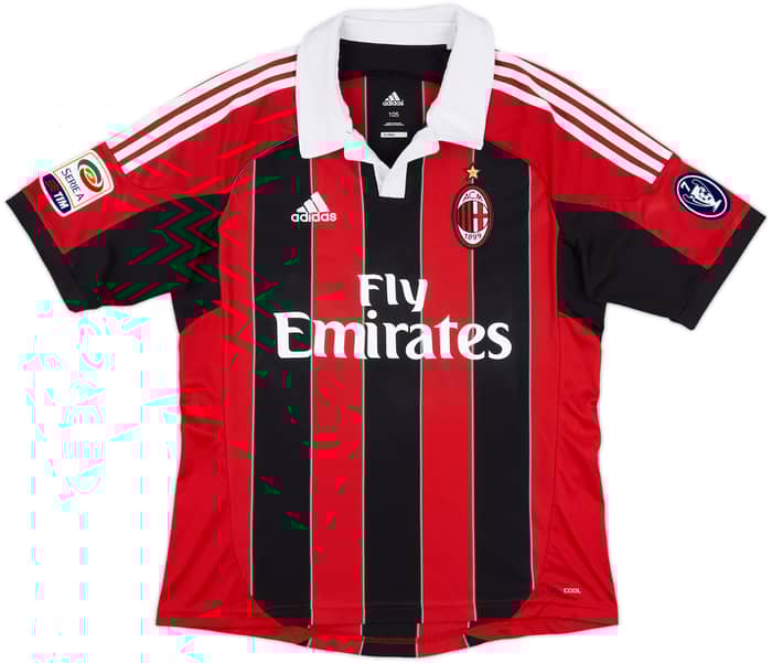 2012-13 AC Milan Home Shirt Ibrahimovic #11 - 8/10 - (XL)