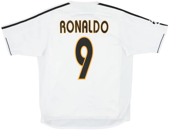 2003-04 Real Madrid Player Issue Home Shirt Ronaldo #9 - 7/10 - (M)