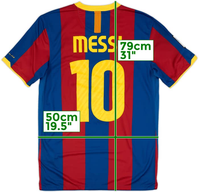 2010-11 Barcelona Home Shirt Messi #10 - 5/10 - (M)