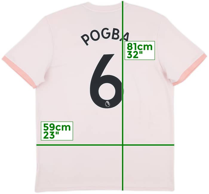 2018-19 Manchester United Away Shirt Pogba #6 - 8/10 - (XL)