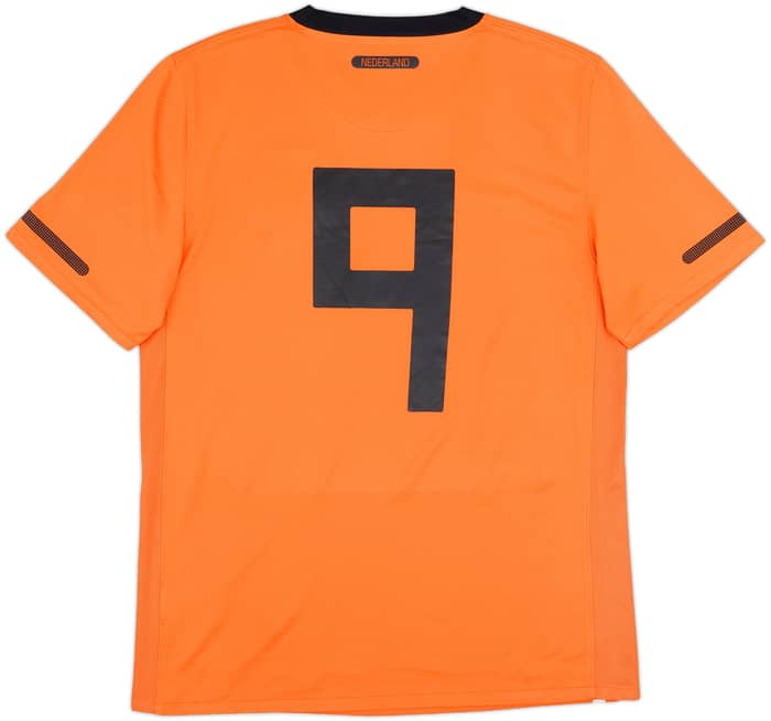 2010-11 Netherlands Home Shirt #9 - 8/10 - (M)