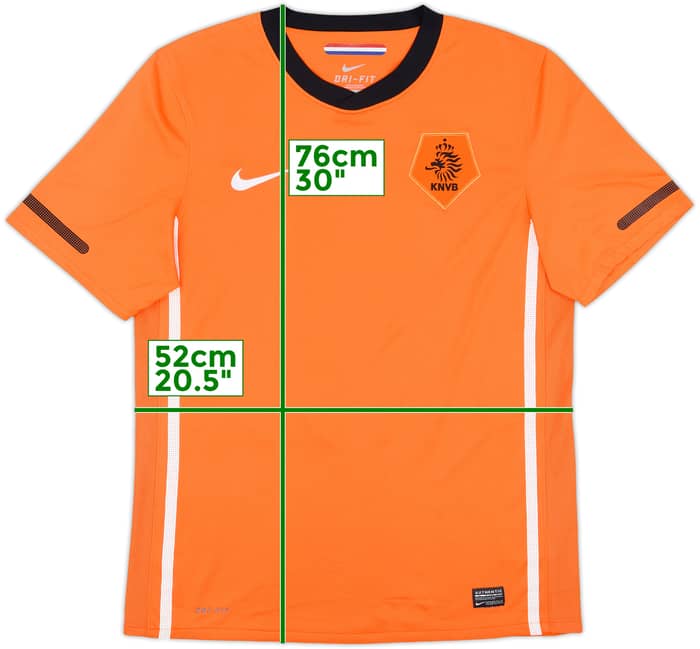 2010-11 Netherlands Home Shirt #9 - 8/10 - (M)