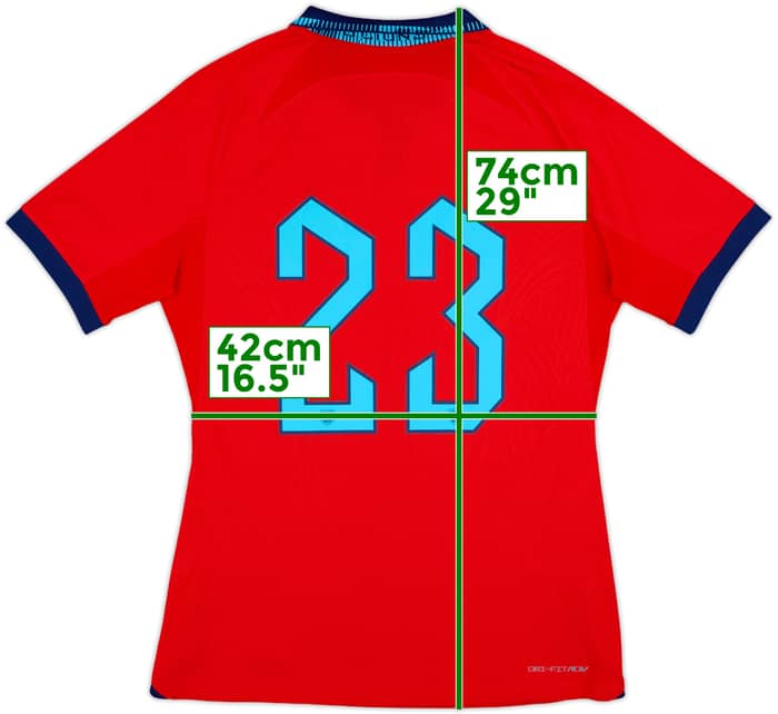 2022-23 England Player Issue Away Shirt #23 - 10/10 - (M)