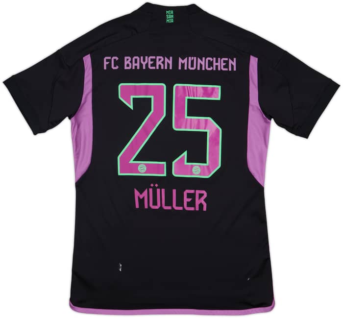 2023-24 Bayern Munich Away Shirt Muller #25 - 6/10 - (M)