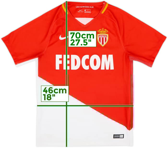 2017-18 Monaco Home Shirt Mbappe #10 - 7/10 - (S)