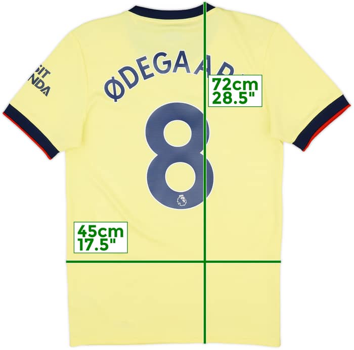 2021-22 Arsenal Away Shirt Odegaard #8 - 8/10 - (S)