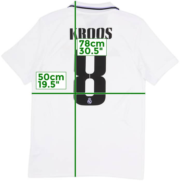 2022-23 Real Madrid Home Shirt Kroos #8 - 8/10 - (M)