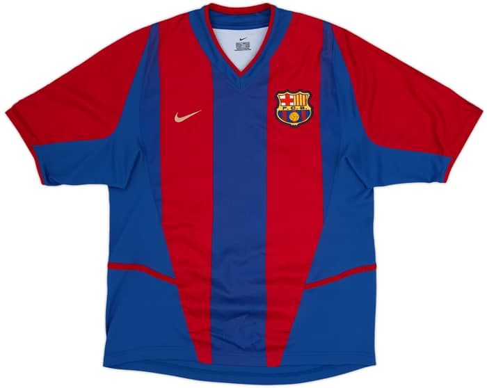 2002-03 Barcelona Home Shirt Riquelme #10 - 8/10 - (S)