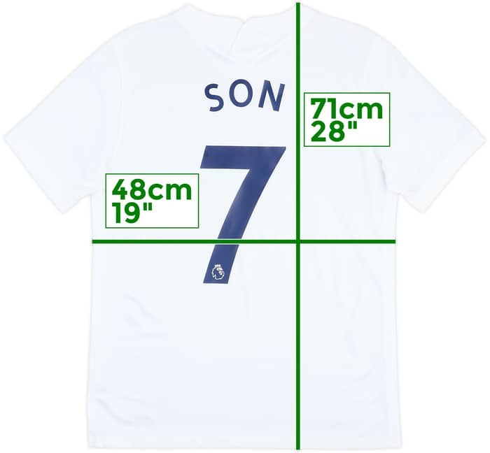 2021-22 Tottenham Home Shirt Son #7 - 9/10 - (M)
