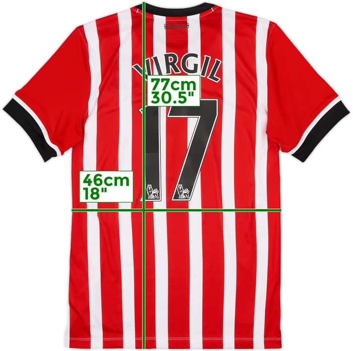 2016-17 Southampton Home Shirt Virgil #17 - 6/10 - (M)