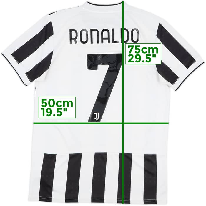 2021-22 Juventus Home Shirt Ronaldo #7 - 6/10 - (M)