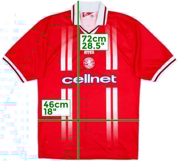 1998-99 Middlesbrough Signed Home Shirt - 7/10 - (S)