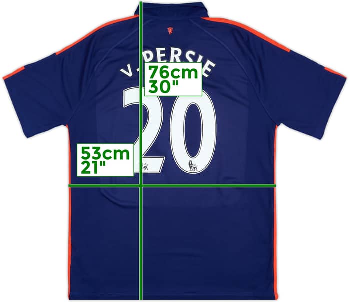 2014-15 Manchester United Third Shirt V.Persie #20 - 5/10 - (XL)