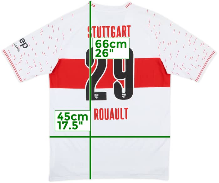 2023-24 Stuttgart Home Shirt Rouault #29 - 10/10 - (L.Boys)