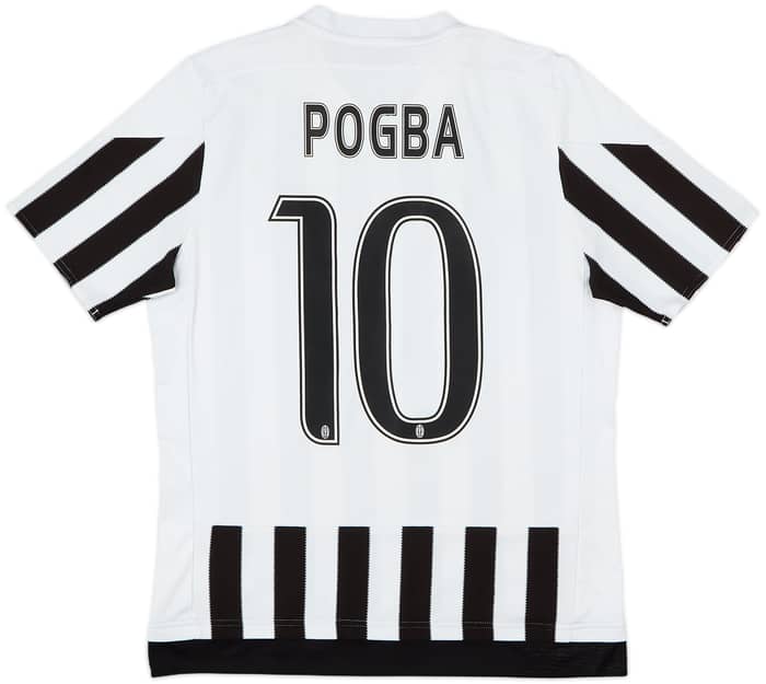 2015-16 Juventus Home Shirt Pogba #10 - 7/10 - (XL.Boys)