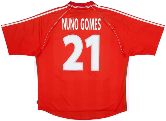 1999-00 Benfica Home Shirt Nuno Gomes #21 - 5/10 - (L)
