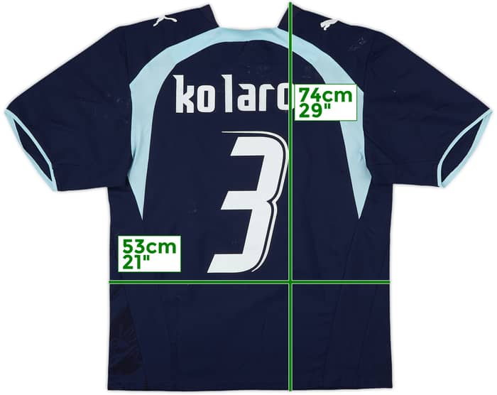 2007-08 Lazio Third Shirt Kolarov #3 - 5/10 - (M)