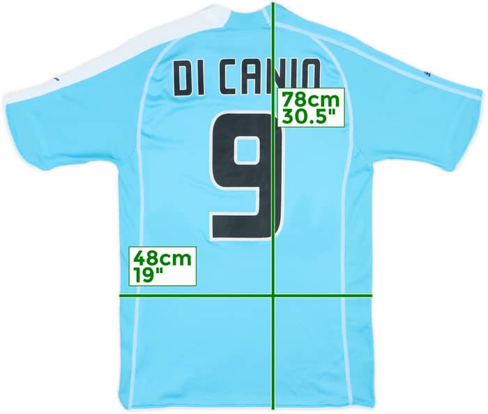 2005-06 Lazio Home Shirt Di Canio #9 - 7/10 - (M)