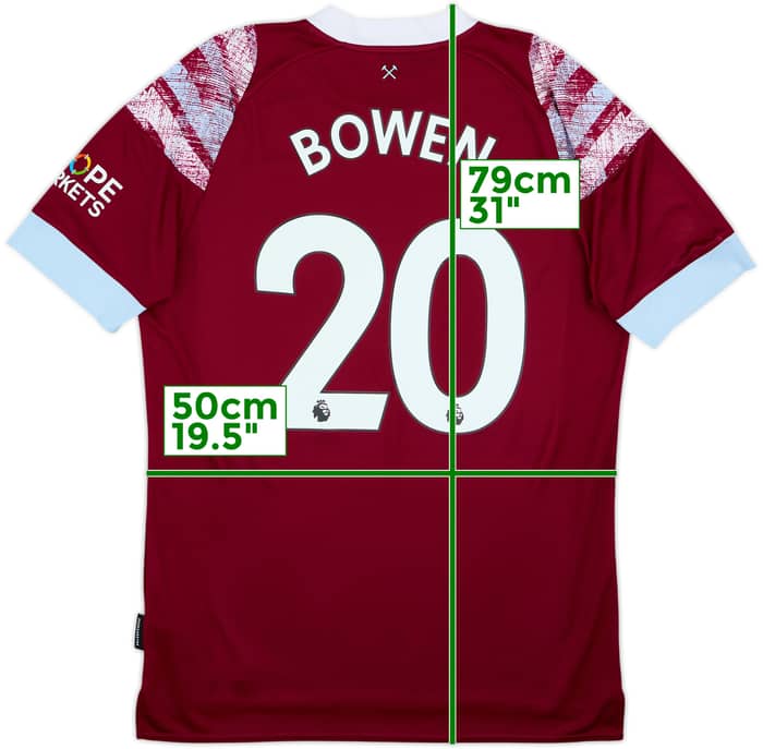 2022-23 West Ham Home Shirt Bowen #20 - 7/10 - (L)
