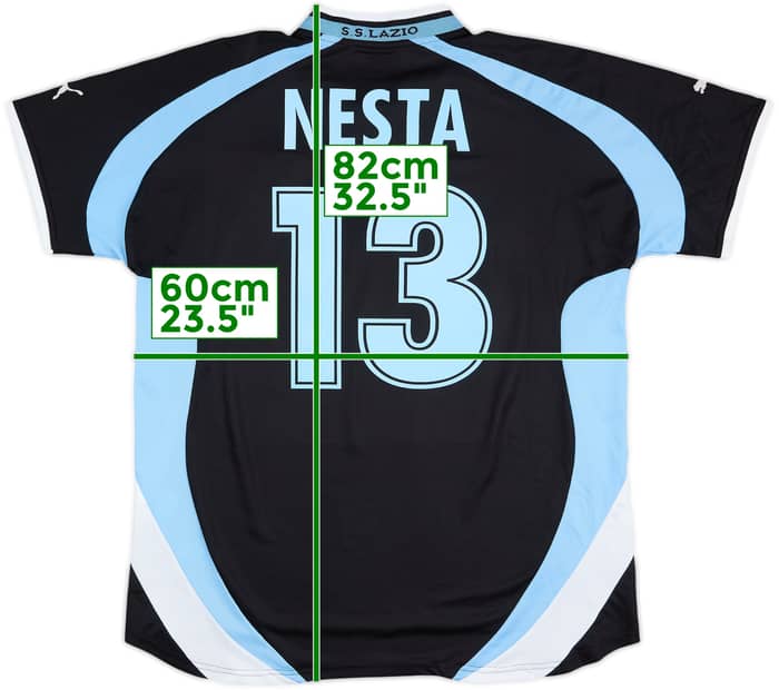 Camiseta de visitante del Lazio 1999-00 Nesta #13 - 8/10 - (XXL)