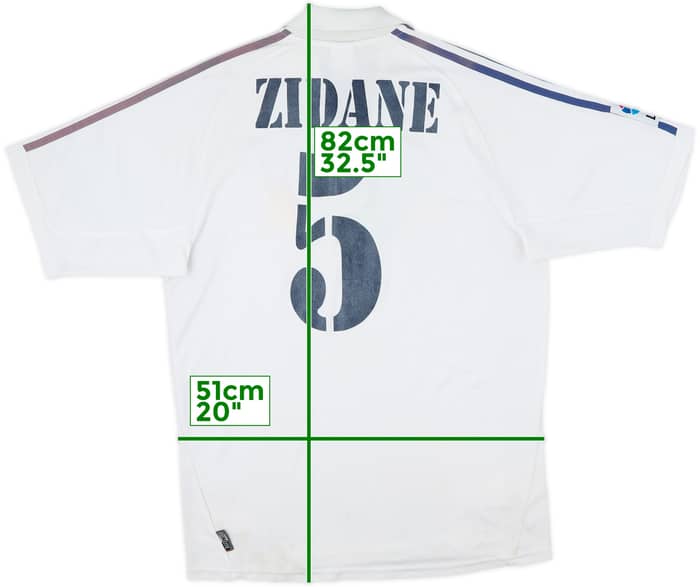2001 Real Madrid Home Shirt Zidane #5 - 3/10 - (M)