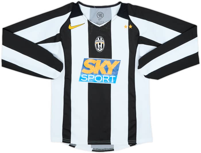 2004-05 Juventus Home L/S Shirt #6 - 5/10 - (S.Boys)