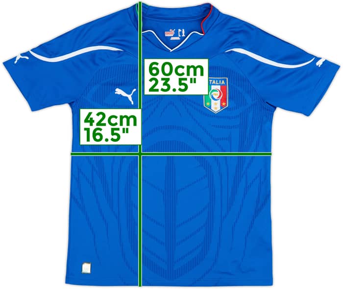 2010-12 Italy Home Shirt - 9/10 - (L.Boys)