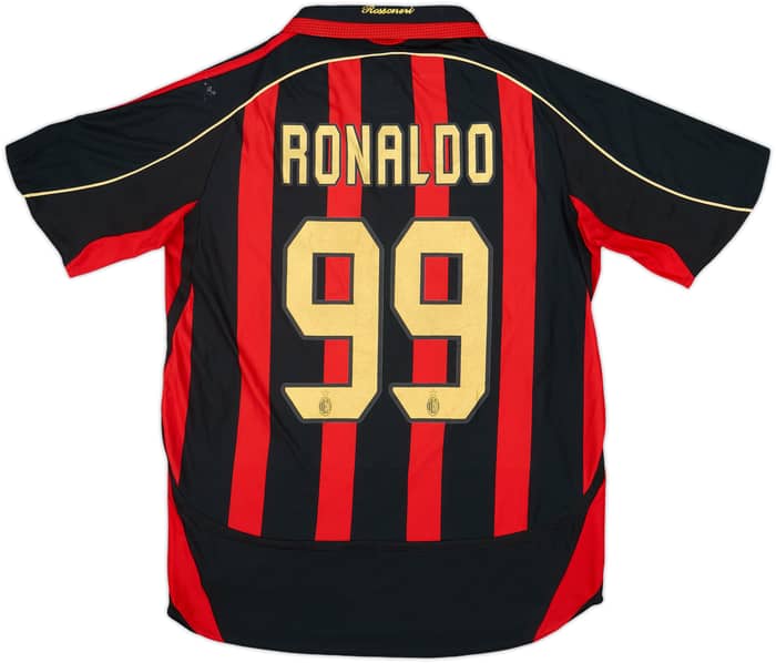 2006-07 AC Milan Home Shirt Ronaldo #99 - 5/10 - (M)