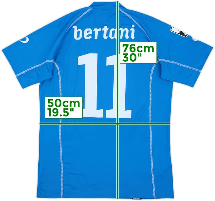 Camiseta de local del Novara 2010-11 Bertani #11 (M)