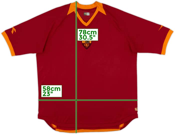 2006-07 Roma Home Shirt - 3/10 - (XL)