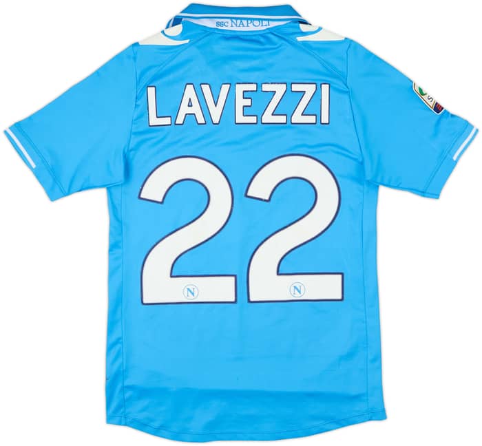 2011-12 Napoli Home Shirt Lavezzi #22 - 4/10 - (M)
