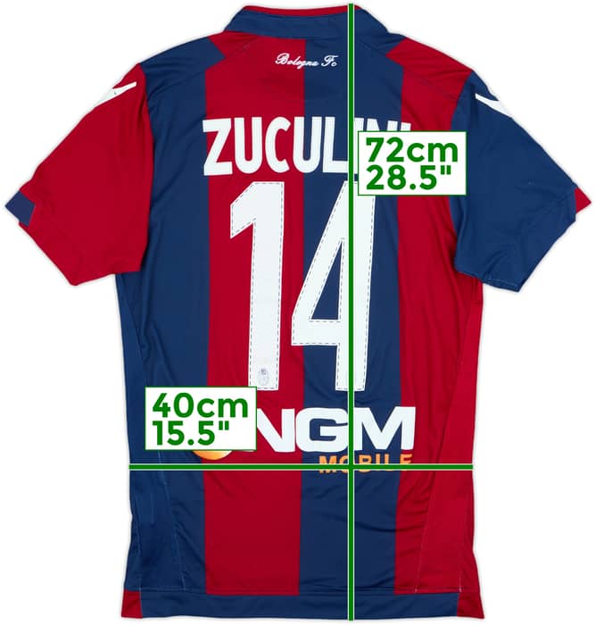 2014-15 Bologna Home Shirt Zuculini #14 - 8/10 - (S)