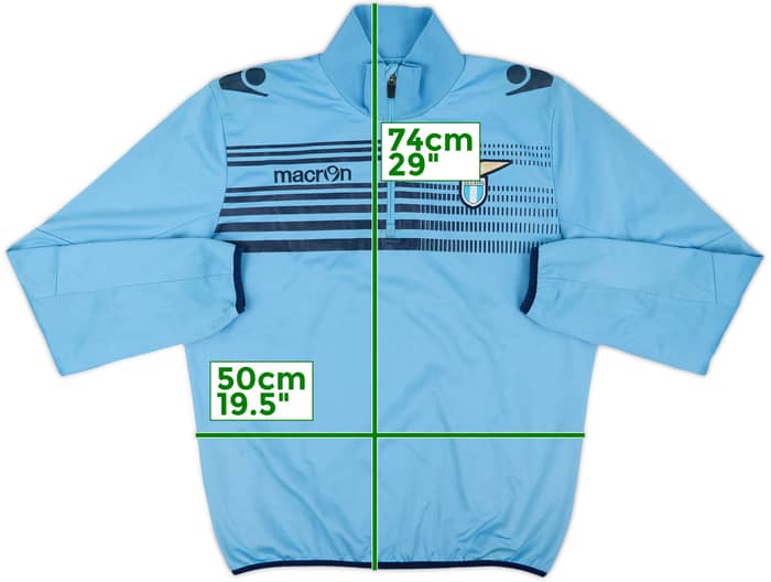 2012-13 Lazio Macron 1/4 Zip Drill Top - 7/10 - (M)