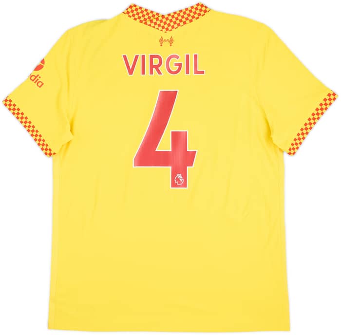 2021-22 Liverpool Authentic Third Shirt Virgil #4 (L)