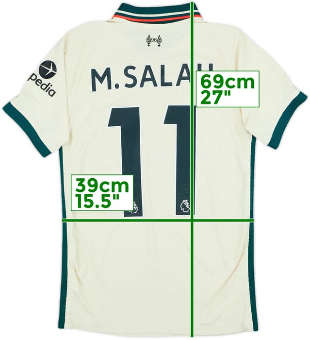 2021-22 Liverpool Authentic Away Shirt M.Salah #11 - 8/10 - (XS)