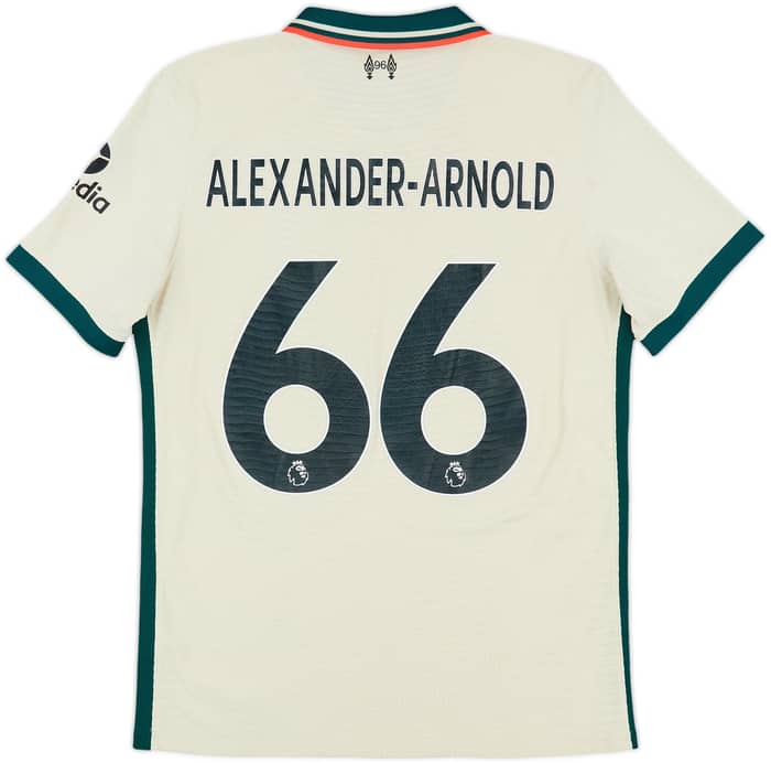 2021-22 Liverpool Authentic Away Shirt Alexander-Arnold #66 - 7/10 - (M)