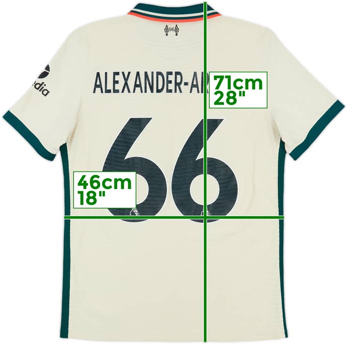 2021-22 Liverpool Authentic Away Shirt Alexander-Arnold #66 - 7/10 - (M)