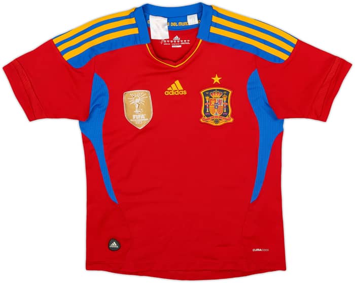 2010-11 Spain Home Shirt - 8/10 - (S.Boys)