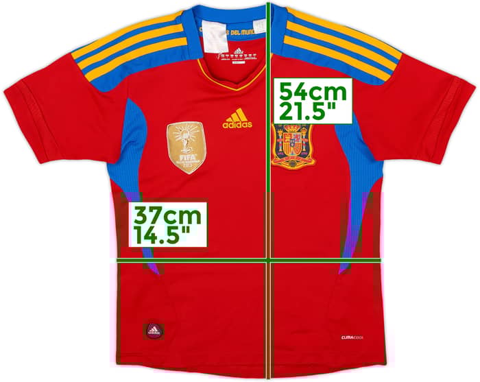 2010-11 Spain Home Shirt - 8/10 - (S.Boys)