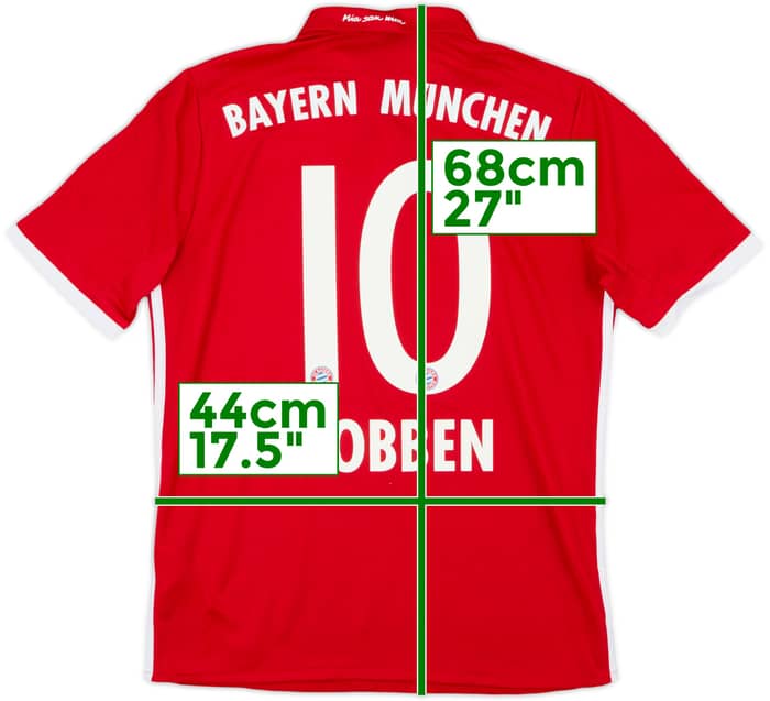2016-17 Bayern Munich Home Shirt Robben #10 - 9/10 - (XL.Boys)
